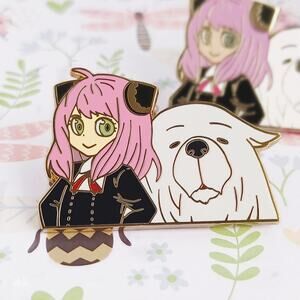 Anya Forger & Bond Forger Spy Family Hard Enamel Pins 078-1